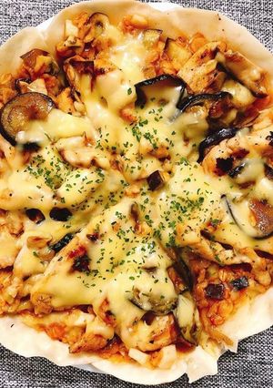 オートミールのヘルシーピザ-レシピのメイン写真