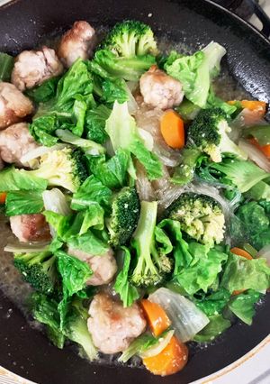 豚こま団子野菜春雨中華風煮込み-レシピのメイン写真