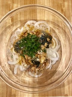 新玉ねぎとサバ缶サラダ-レシピのメイン写真