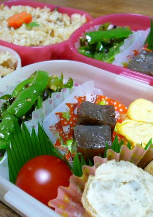 くるくるお揚げ巻き入りお弁当♪～♪-レシピのメイン写真