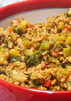 ゴーヤのカレーそぼろ炒め☆ドライカレー-レシピのメイン写真