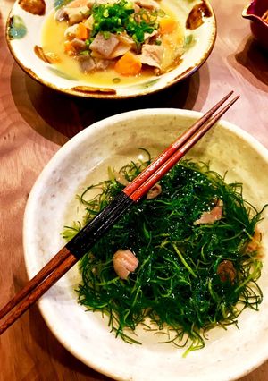 おかひじきのお浸し 梅肉入り-レシピのメイン写真