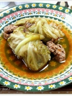 和風ロールキャベツ-レシピのメイン写真