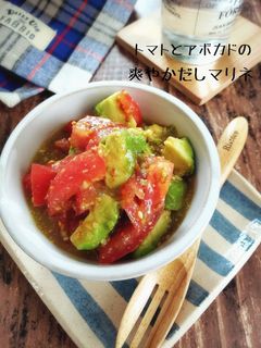 トマトとアボカドの爽やかだしマリネ-レシピのメイン写真