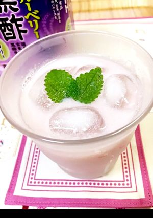 ブルーベリー酢&豆乳で爽やかドリンク-レシピのメイン写真