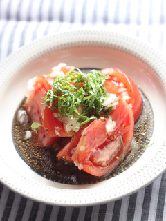 大葉とトマトの中華風-レシピのメイン写真