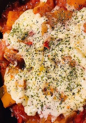 魔法の鍋♪カボチャと蓮根のトマトソース煮-レシピのメイン写真