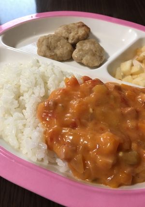 【離乳食後期】野菜たっぷりトマトシチュー-レシピのメイン写真