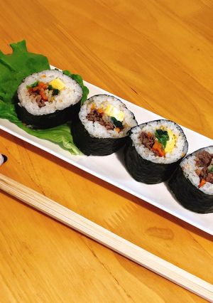 す巻がなくてもOK！韓国海苔巻きキンパ-レシピのメイン写真
