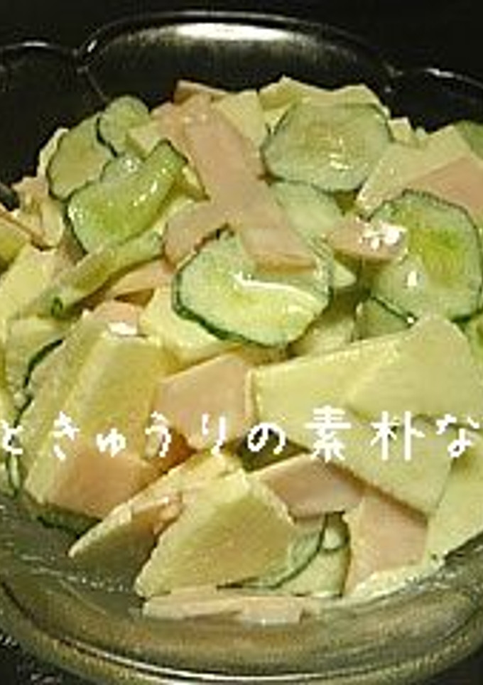 林檎ときゅうりの素朴なサラダ-レシピのメイン写真
