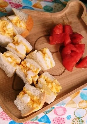 離乳食完了期❗マヨ不要✨玉子サンド✨-レシピのメイン写真