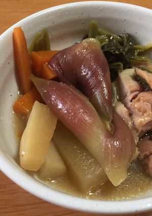鶏もも肉とみょうが、根菜の酢煮-レシピのメイン写真