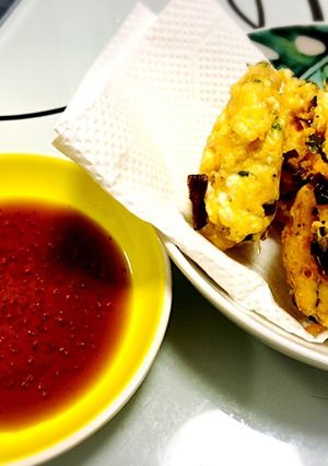ジャコとネギの豆腐のおとし揚げ-レシピのメイン写真