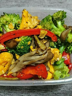 ブロッコリーと玉子と舞茸のホットサラダ-レシピのメイン写真