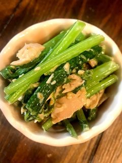 簡単箸休め♡かぶの葉とツナの和え物-レシピのメイン写真