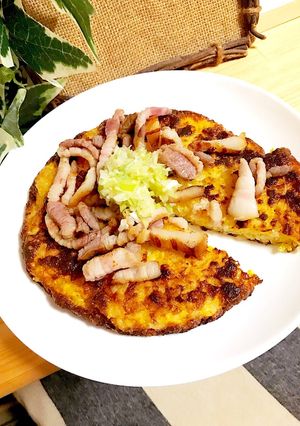 焼きTKG☆ネギ塩ベーコンのせ-レシピのメイン写真