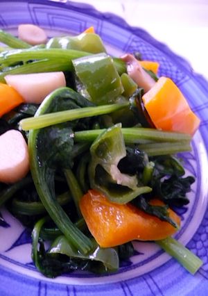 残り野菜と合わせてカンタンほうれん草炒め-レシピのメイン写真