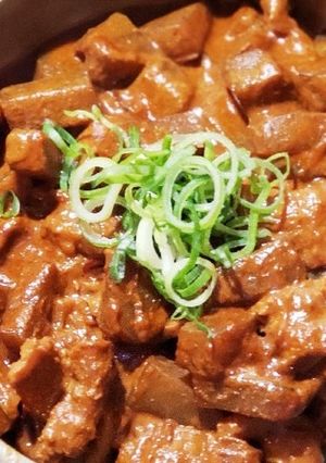 牛スジのどて煮。お酒の肴に最高！-レシピのメイン写真