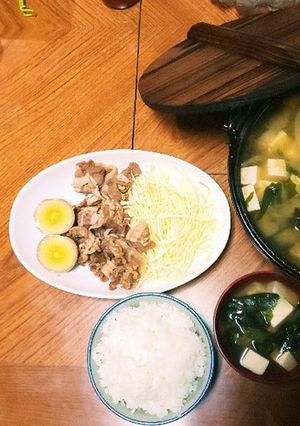 豚肉のピリ辛しゃぶしゃぶと、味付け卵-レシピのメイン写真