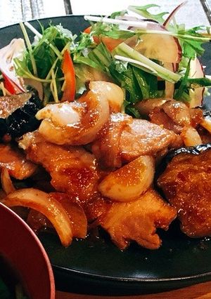 豚肩ロースと茄子の生姜焼き-レシピのメイン写真