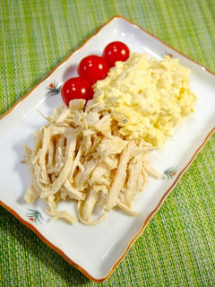 簡単!蒸し鶏南蛮のタルタル添え-レシピのメイン写真