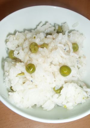 母の味☆豆ごはん。（しらす入り）-レシピのメイン写真