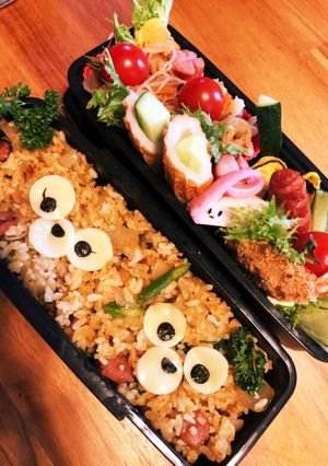 密かなキャラ弁♡ダッフィー&シェリーメィ-レシピのメイン写真