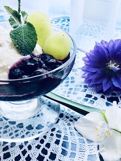 ブルーべリーとヨーグルト-レシピのメイン写真