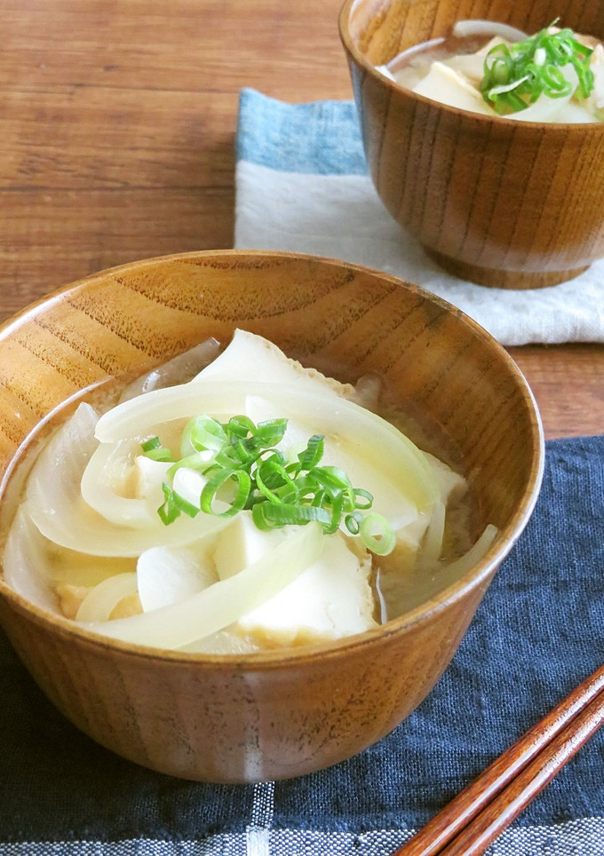 簡単♪具沢山◎たまねぎと厚揚げのみそ汁-レシピのメイン写真