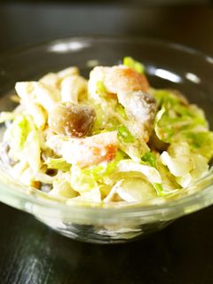 レンジしめじカニカマレタス胡麻マヨサラダ-レシピのメイン写真