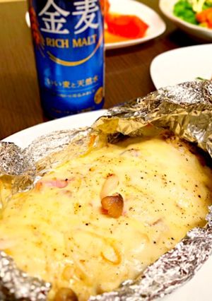 簡単☆きのことベーコンのチーズホイル焼き-レシピのメイン写真