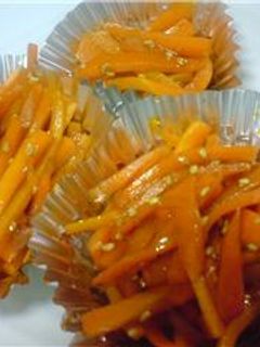 お弁当に☆きんぴらにんじん-レシピのメイン写真