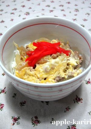 お子様も食べやすいひき肉丼☆-レシピのメイン写真