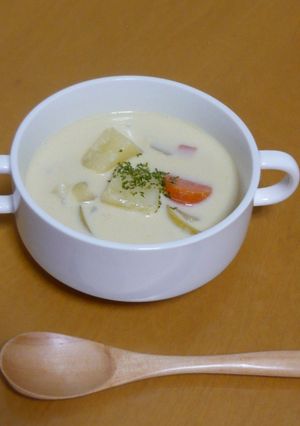 野菜たっぷり豆乳スープ-レシピのメイン写真