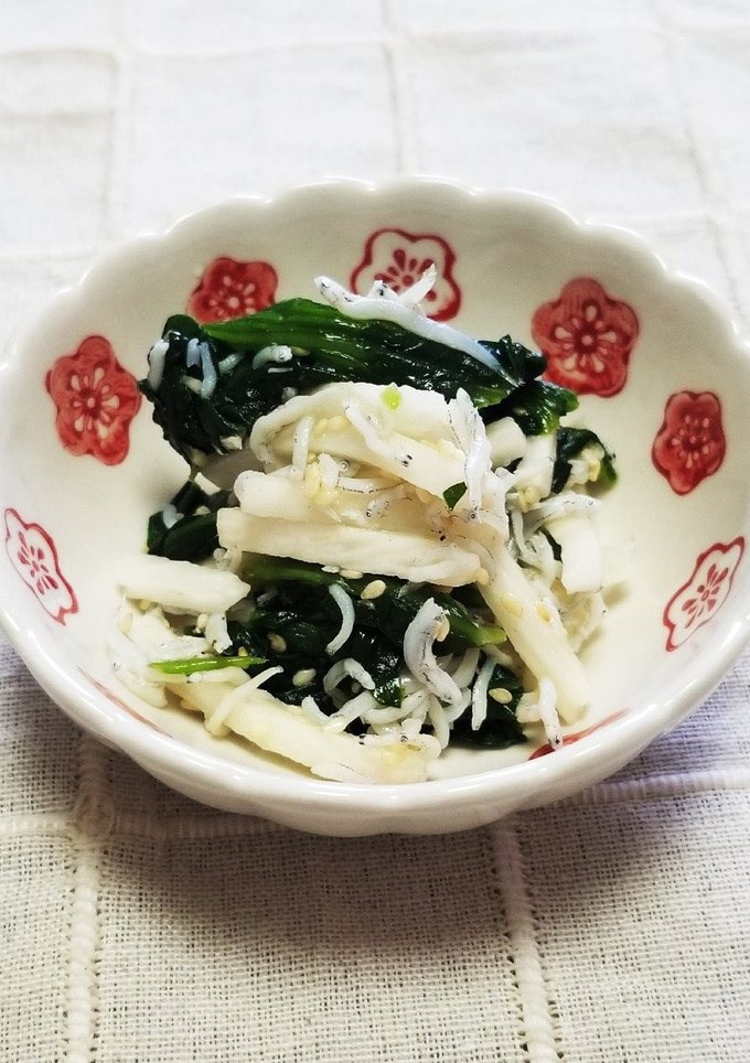 長芋・ほうれん草・しらすのさっぱり和え-レシピのメイン写真
