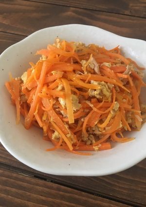 簡単！人参とツナの炒め物-レシピのメイン写真