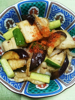 疲労回復に!旨っ夏野菜と太刀魚の南蛮漬け-レシピのメイン写真