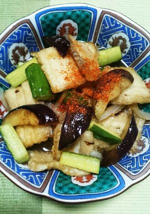 疲労回復に!旨っ夏野菜と太刀魚の南蛮漬け-レシピのメイン写真