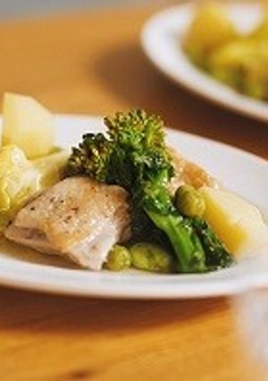 野菜だしで春の焼き野菜スープ-レシピのメイン写真