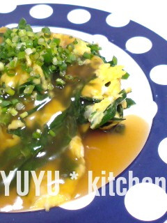 豪華に見える、あんかけニラ玉♪-レシピのメイン写真