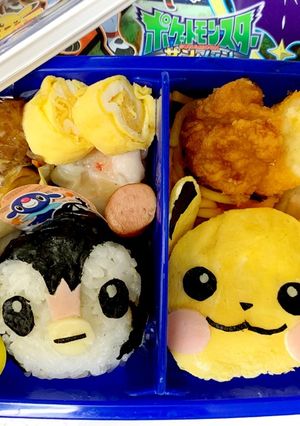 簡単キャラ弁★ピカチュウ&ポッチャマ-レシピのメイン写真