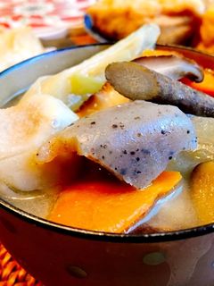 お出汁香る♡味噌仕立てのけんちん汁-レシピのメイン写真