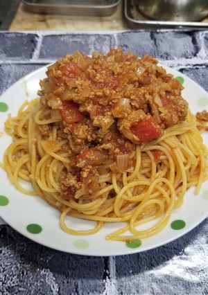 スパゲティミートソース-レシピのメイン写真