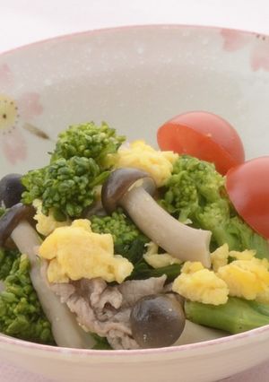 菜の花と卵の炒め物-レシピのメイン写真