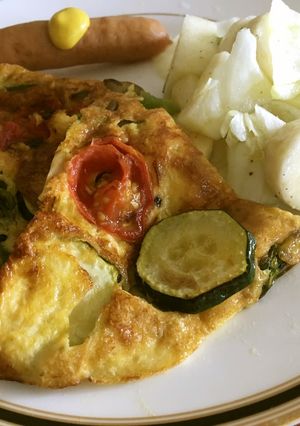キッシュ風卵焼き ワンプレート朝ごはん-レシピのメイン写真