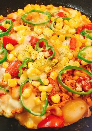 ☆☆豚肉とじゃがいものフライパンピザ☆☆-レシピのメイン写真