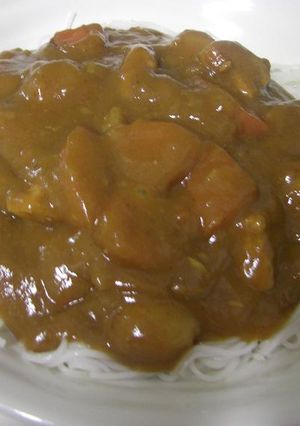 カレーかけちゃった☆そうめん-レシピのメイン写真