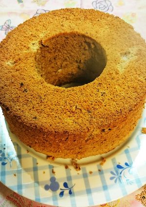 ココアバナナシフォンケーキ-レシピのメイン写真