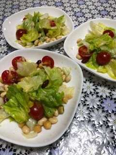 簡単!レタスサラダ-レシピのメイン写真
