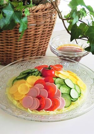 簡単かわいい水玉冷やし中華＊七夕-レシピのメイン写真